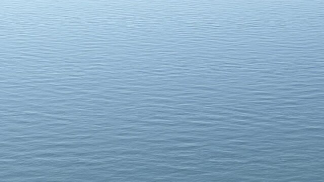 Beautiful blue waves in a calm sea