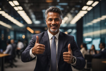 handsome man in ofice working with tablet 