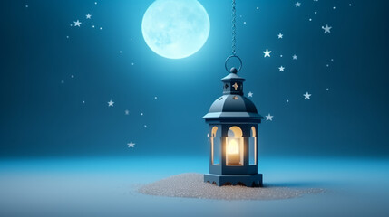 Ramadan Kareem greeting photo of beautiful Arabic lantern
