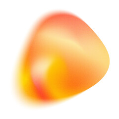 Abstract Amber Grainy Gradient Fluid Shape