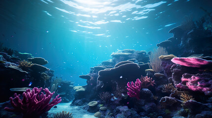 A Thriving Coral Reef Ecosystem. Generative Ai