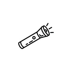 Original vector illustration. Contour icon of a camping lantern.