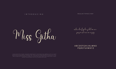 Signature Font Calligraphy Logotype Script Brush Font Type Font lettering handwritten
