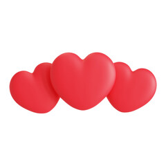 Valentine 3D Icon rendering design illustration