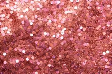 Sparkling rose gold glitter texture for Christmas, Valentine's, and wedding designs.