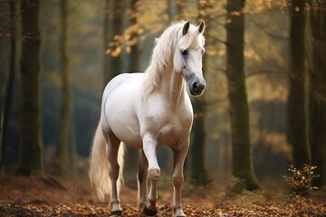 Obraz na płótnie Canvas Gorgeous pale stallion