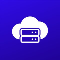 cloud storage icon for apps and web