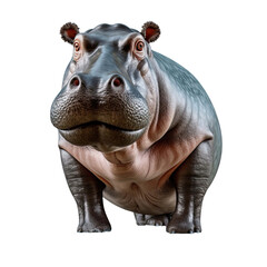 Hippopotamus isolated on transparent background