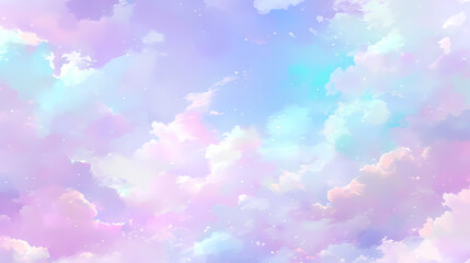 Pastel Colored Cloud Abstract Background