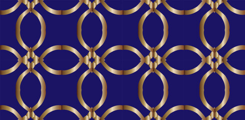 Fototapeta premium Abstract classic golden pattern. Geometric background. Pattern wallpapers and for backgrounds. A popular trend in interior decoration. 
