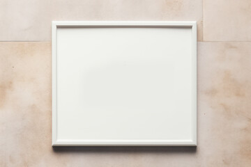 Fototapeta premium blank photo frame on wall