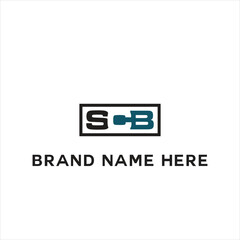 SCB logo. S C B design. White SCB letter. SCB, S C B letter logo design. Initial letter SCB linked circle uppercase monogram logo. S C B letter logo vector design.	
