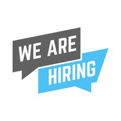We're Hiring Banner Template. Business Recruiting Concept. Open Vacancy Design Template