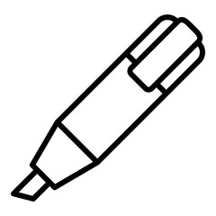 Highlighter Line Icon