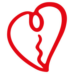 Hand Drawn Heart Shape