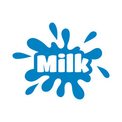 Fresh milk logo concept. Milk logo isolated vector emblem