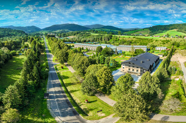 Lot nad Złockiem latem. Piękne krajobrazy. © rogozinski