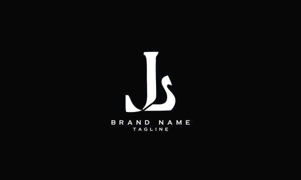 JBS, JSB, BJS, BSJ, SBJ, SJB, Abstract initial monogram letter alphabet logo design