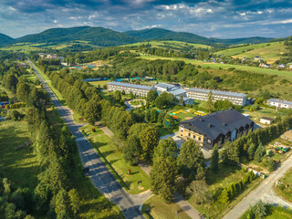 Lot nad Złockiem latem. Piękne krajobrazy. © rogozinski