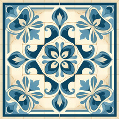 Picture of floor tile pattern wall tiles Home decoration pattern or ceiling.