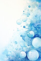 An abstract design featuring water bubbles in hues of blue and green, creating a tranquil and refreshing underwater atmosphere.