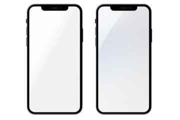 a front and back view of a cell phone