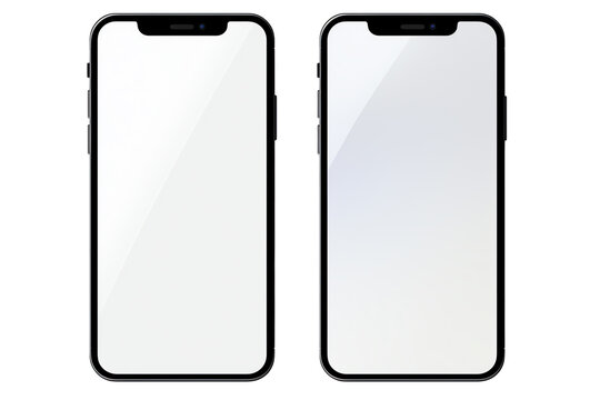 a front and back view of a cell phone
