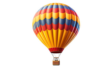 a hot air balloon with a basket