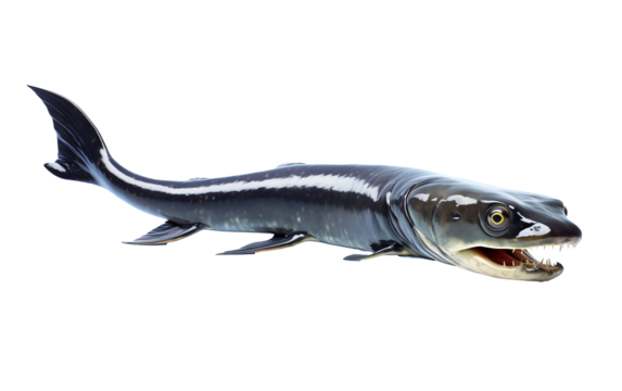 a fish with a white stripe