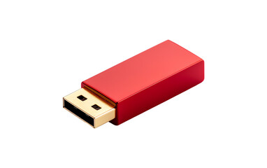 a red usb flash drive
