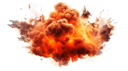 a fireball with smoke and smoke - obrazy, fototapety, plakaty