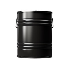a black barrel with a handle