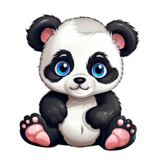 a cartoon of a panda