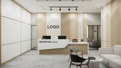 Corporate Office Interior Design 3d Visualization