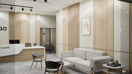 Corporate Office Interior Design 3d Visualization