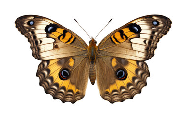 Common Buckeye Butterfly Beauty on Transparent Background
