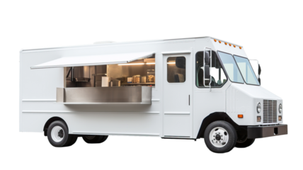 Food truck. isolated object, white background 