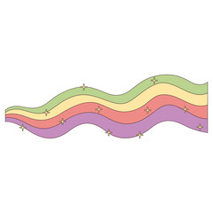 Retro Rainbow Illustration