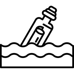 Message In A Bottle Icon