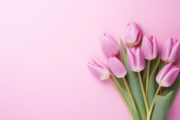 a bouquet of purple tulips