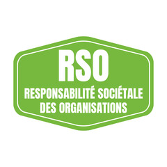 Symbole RSO responsabilité sociétale des organisations	