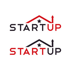 start up modern business logo design. startup template illustration concept.