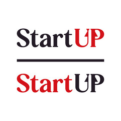 Fototapeta premium start up modern business logo design. startup template illustration concept.