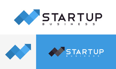start up modern business logo design. startup template illustration concept.