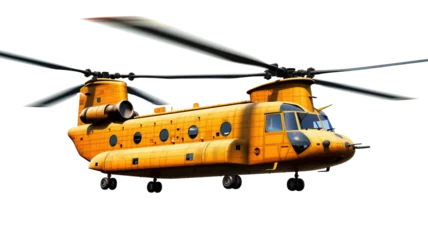 Foto op Plexiglas military helicopter on a transparent background © PNG