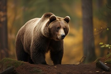 The brown bear (Ursus arctos). Generative AI
