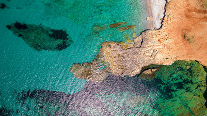 Rocky coast in Macari. Sicily Italy