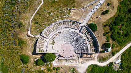 Greek theater of Segesta. Sicily Italy