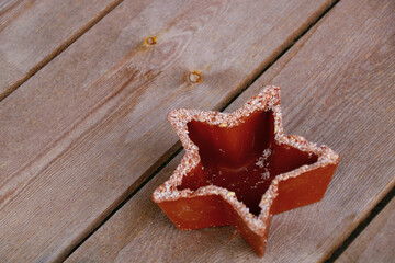 stern aus schokolade