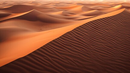 Fototapeta na wymiar Red sand dunes in the Sahara desert. 3d render illustration
